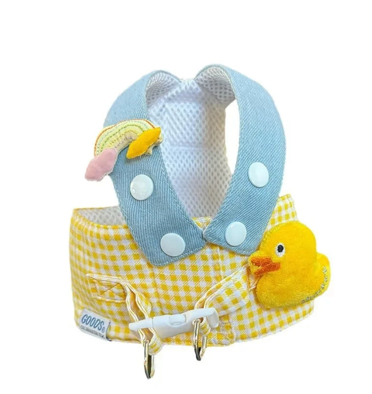 Kit Coleira Peitoral/Guia & Chapéu Piuh